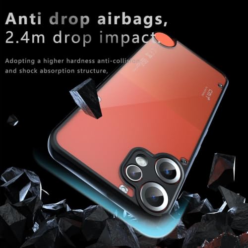 Image of Phone Case for CMF Phone 2 Pro, Matte PC + TPU Cover with Air Bags, Air Bag Corners, Anti-Fingerprint, Never Turns Yellow, Micro Arc Edge, Camera Protection, Black