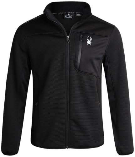 Spyder Men's Jacket - Full Zip Up Soft Encore Fleece Jackets for Men - Men's Lightweight Jackets with Chest Pockets (S-XL)