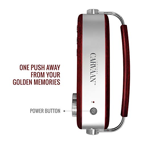 Image of Saregama Carvaan Premium - Portable Music Player with 5000 Preloaded Songs, FM /BT /AUX (Cherrywood Red)