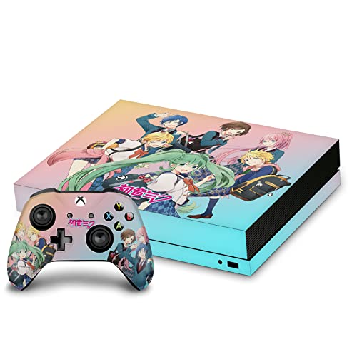 Autocollant Hatsune Miku Xbox One X sous licence officielle en vinyle premium