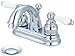 Pioneer 3BR210-BN Two Handle Lavatory Faucet, PVD Brushed Nickel Finish