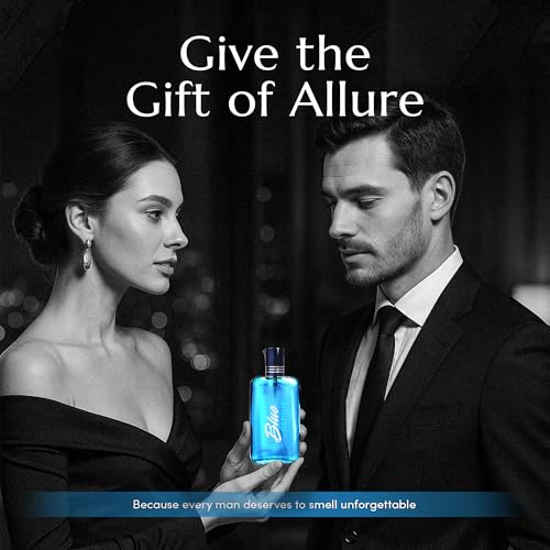 Image of PB ParfumsBelcam Blue Depths Eau de Toilette Fragrance Spray - 3.4 Fl Oz. Fresh Aquatic Cologne for Men with Crisp Citrus, Warm Musk & Amber Scent, Crafted with Premium Oils for Day & Night Use