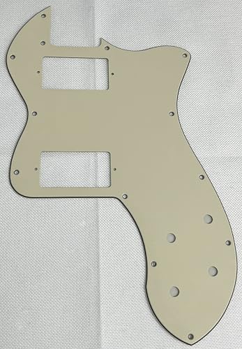 For Fit Tele Classic Player Thinline PAF Style Guitar Pickguard (3 Ply Vintage Yellow)
