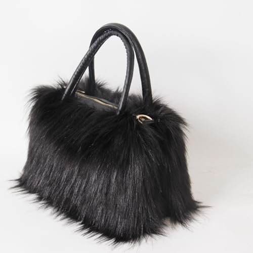 Bolso Tote de Mujer con Piel Sintética Suave y Esponjosa miniatura 3