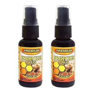 Dr.K&C HNHusa Premium Propolis Spray Throat Sore Relief 60 ml Antioxidant Immune System Support Soothing Natural Bee Honey Propolis 2pk