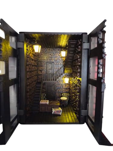 Ollivanders Wand Shop Book Nook - Book Shelf Decor -