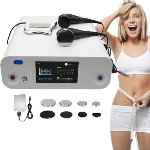 Dispositivo Portatile Terapia Tecar 448k Dolori Corporei, Macchina Diatermia Terapia Tecar Ret/Cet Con 8 Testine Lavoro Sollevamento Pelle, Energia Regolabile 0-100% E 2 Modalità Lavoro