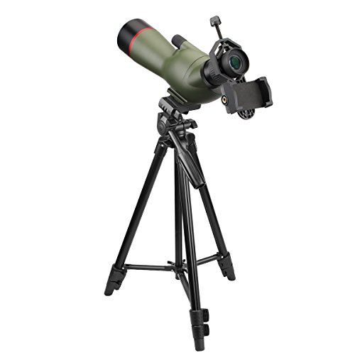 SVBONY SV19フィールドスコープ バードウォッチング 単眼望遠鏡 15x-45x 傾斜型大口径 防水 野鳥観察 アーチェリー 射撃 天体観測