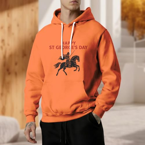 Sudadera con capucha para hombre con diseño de San Jorge 2