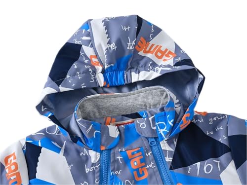 Little Boys Windproof Hooded Jacket Kids Outdoor Waterproof Jackets Windbreaker3