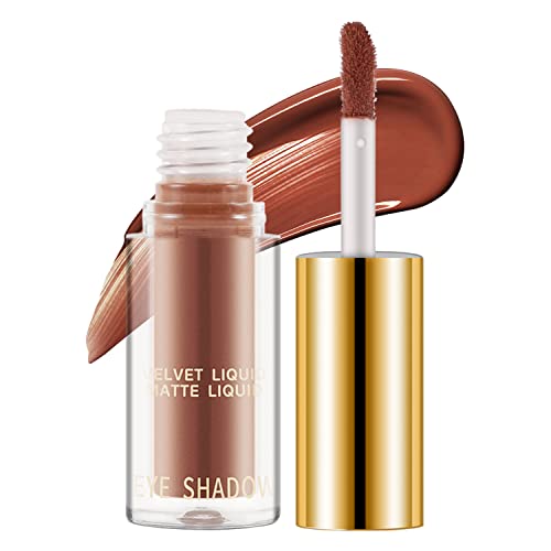 Jutqut Natural Matte Liquid Eyeshadow, Lightweight Cream Texture, Satin-Matte Finish, Blendable And Buildable Long Lasting Eye Shadow Stick, Available In 4 Neutral Brown And Pink Color 03# #TOP7