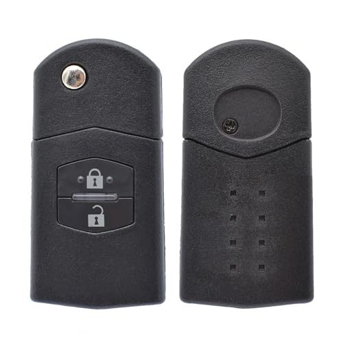 Coque clé télécommande voiture 2 boutons pour Mazda Demio CX7 RX8 MX5 MPV - 4