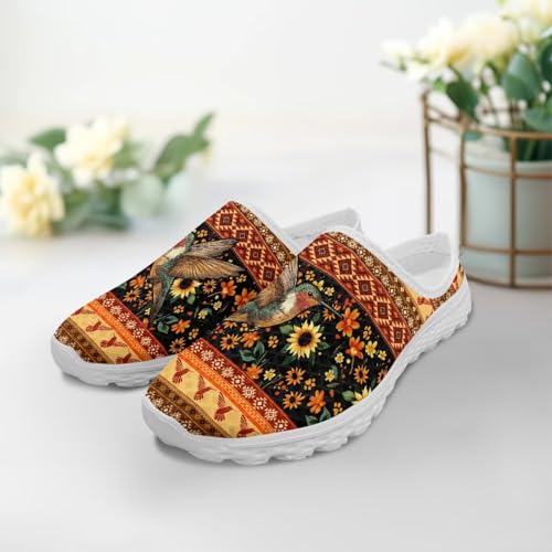 FOR U DESIGNS Women's Mules Slip-On Shoes Comfortable Lightweight Casual Shoes for Women Summer Walking Open Back3