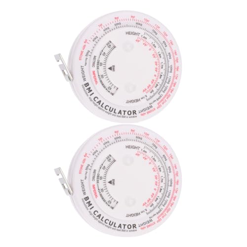 LIGHTAOTAO Cinta Métrica Corporal Redonda de 15 M para Medir Cintura y Calcular Imc 2 Unidades Material ABS y PP Flexible Portátil y Ligera Adecuado para Salud y Costura