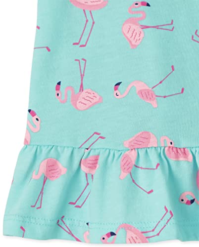The Children's Place Baby Toddler Girls Sleeveless Fashion Tank Top, Flamingo Scene/Bright Pink/Flamingoes 3-Pack, 2T #TOP1
