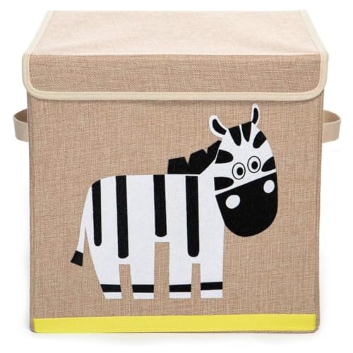 Caixa Organizadora De Brinquedos Infantil Com Tampa (Zebra)