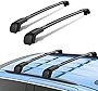 KYX Roof Rack Cross Bars for 2013-2018 Santa Fe & 2019 Santa Fe XL, Aviation Aluminum Crossbars Matte Black for Bike Luggage Rack Kayak Snowboard