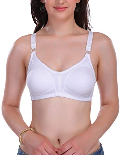 Image of Eve's Beauty Women's Cotton Non Padded Wire Free Full Coverage Bra