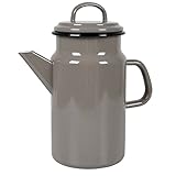 emaille herdplatte Diese klassische Emaille-Kanne im nostalgischen Retro-Design ist für Kaffee ebenso geeignet wie für Tee oder andere Heißgetränke. Die extra dick emaillierte, und harte Deckschicht zeugt von der hochwertige Verarbeitung dieser Kanne.