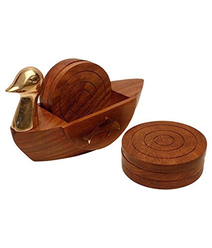 Grazie Giving Day o Christmas, Wood Coaster Set 6