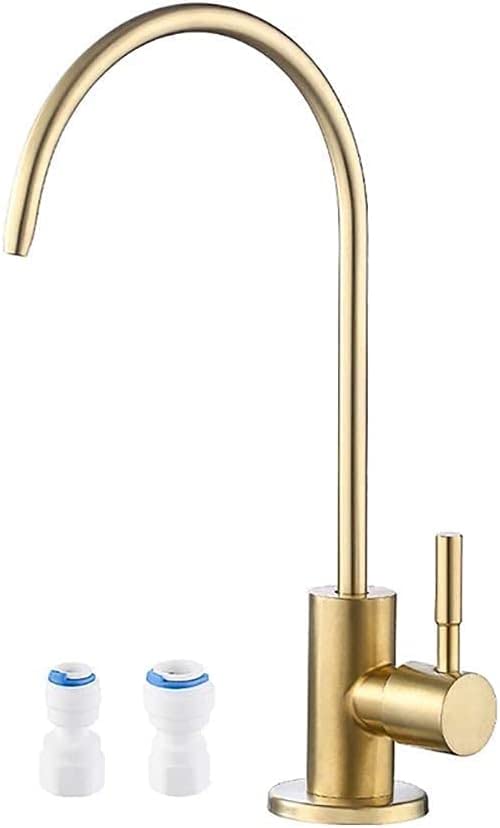 Robinet d'eau potable en acier inoxydable col de cygne pour cuisine