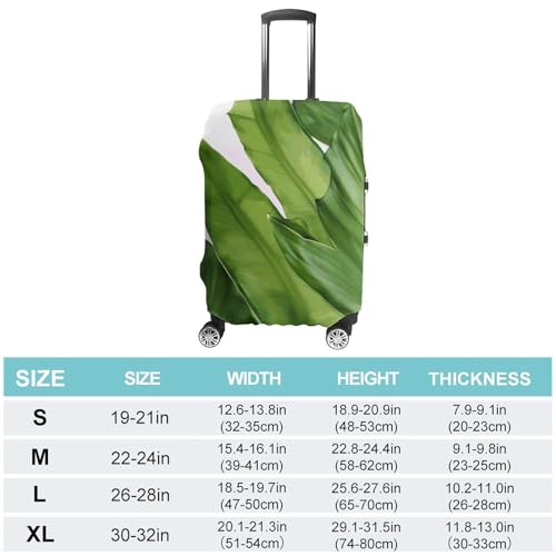 Travel Luggage Protector Cover Fresh Banana Leaves Suitcase Covers for Luggage 54x72 inch2