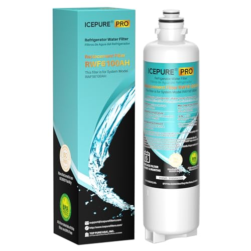 Image of ICEPURE PRO BORPLFTR50 Refrigerator Water Filter Replacement for Bosch Ultra Clarity Pro BORPLFTR55, 12033030, 12028325, 11025825, 11032531, B36CT80SNS, B36CL80ENS, WFC100MF, WFS200MF, RA450022, 1PACK