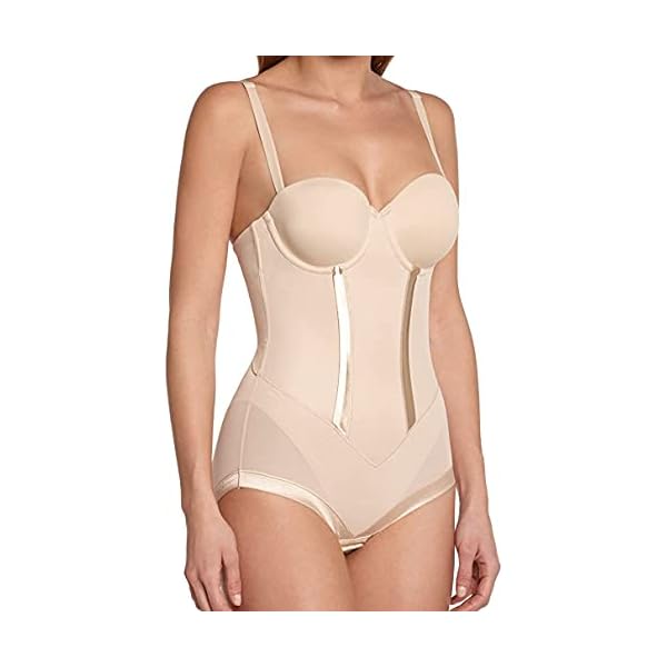 Maidenform-Womens-Body-Shaper-With-Built-In-Bra-Anti-Static-Shapewear-FL1256 Maidenform womens Shaper With Built-in Bra & Anti-static Fl1256 shapewear bodysuits, Latte Lift, 36C US