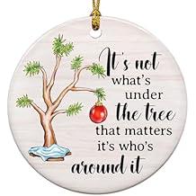 Christmas Ornaments 2025, Ceramic Ornaments for Tree, Christmas Decor Gifts for Women, Men, Vacation Ornament for Family, S