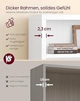 VASAGLE Standregal, Holzregal, Verstellbare Ablagen, 6 Ebenen – Ansicht 4