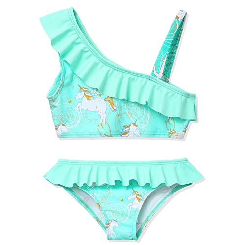 Phineein Girls Tankini 2-Piece Swimwear Tropical Fruit Heart Print Bikini Ruffle Bathing Suit