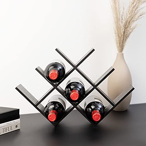 Navaris ワインラック 8本収納 ブラック