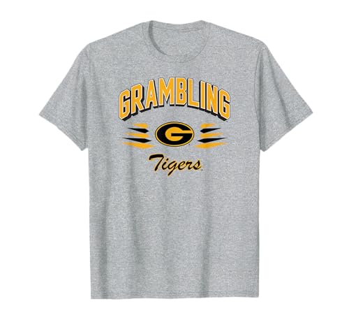 Grambling Tigers Retro Diamond Gray Officially Licensed T-Shirt