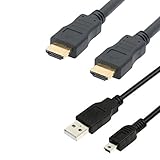1,5 m. USB-Kabel und HDMI-Kabel für Fujifilm FINEPIX S4500
