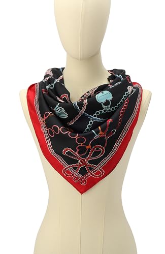 kate spade new york Women's Lock & Key Silk Square Scarf, Stylish & Lightweight Accessory, Ideal for Everyday2