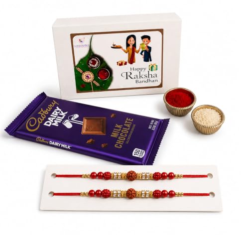 LoveNspire Rakhi Gift Hamper for Brother & Bhabhi – Includes Desi...