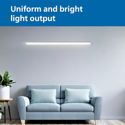 Image of Philips SlimLine Elite 50W LED Batten Light | High Brightness & Energy Efficient | Sleek Slim Design | Ideal for Home, Office & Commercial Use | CoolDay Light, Pack of 4
