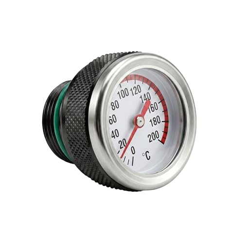 �ėp �I�[�g�o�C �I�C�� �����v �t�B���[�L���b�v M20x1.5 / M30x1.5 �l�W�� ���x�v 0-200C �����x �G���W�� ���j�^�[ JDM ���[�V���O (�u���b�N, M20*1.5)