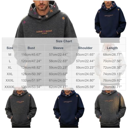Mens Pullover Hoodie Kangaroo Pocket Decorative Hood Accents Casual Travel - image 4