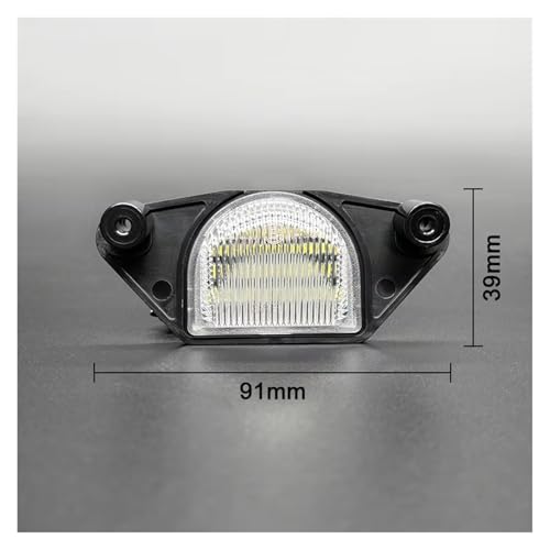Luz LED matrícula Buick Skyhawk 1982-1989 iluminación trasera color blanco alta luminosidad 5