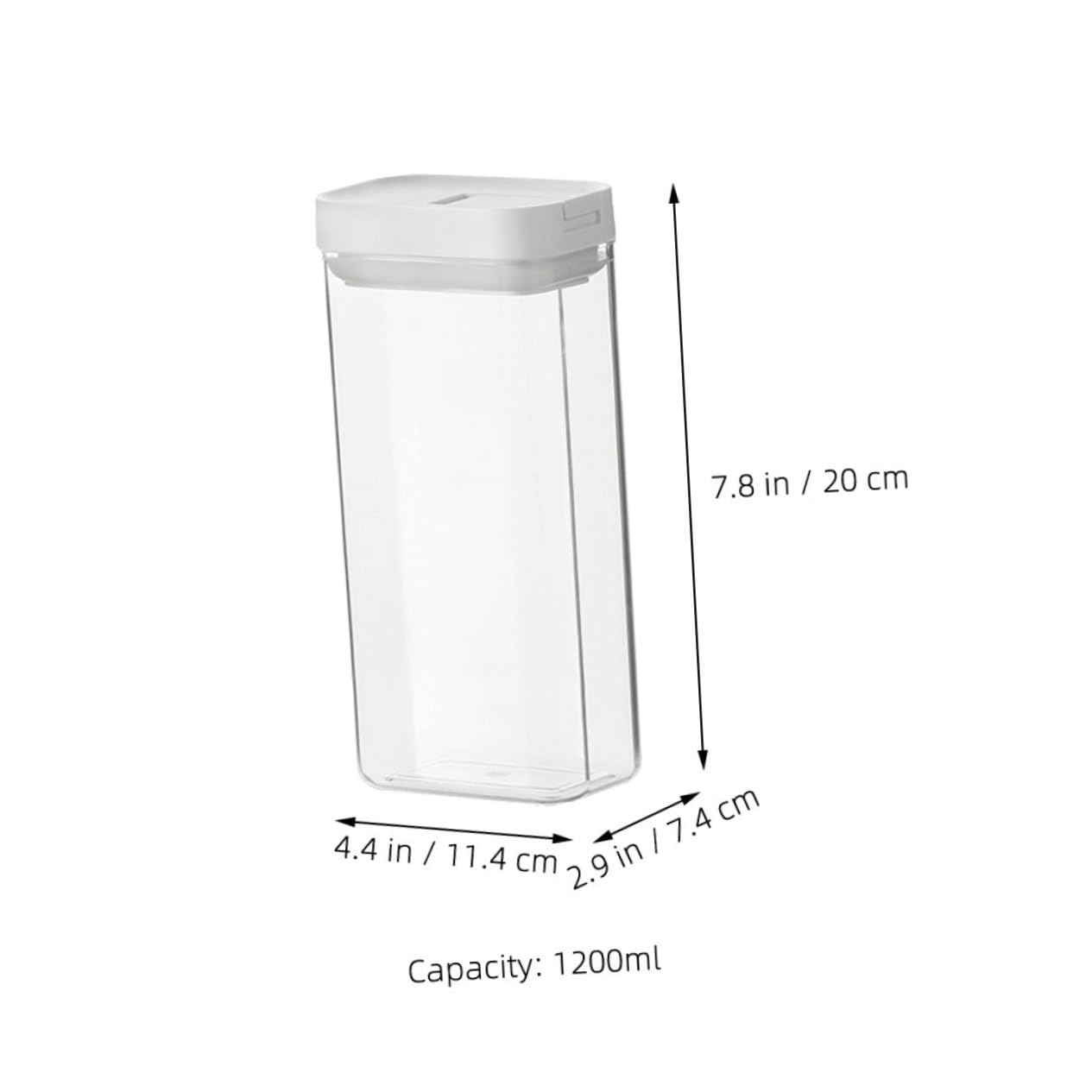 PRETYZOOM 4 Stücke Nudel Pasta Container Deckel 1200ml Italienische Speisekammer Lagerung Wiederverwendbare Pasta Fall