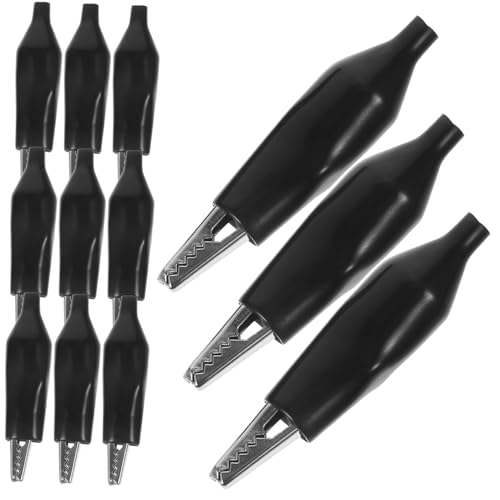 30pcs Alligator Clip Alligator Clips Crocodile Electric Clips Alligator Clip Leads Alligator Clip Electrical Crocodile Clips Alligator Clip for Wires Alligator Clamps Black NULYLU