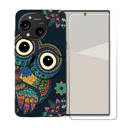 CongJiaLingXi�P�[�X�K�p�� Sharp Aquos wish6 (6.6") + �������ꂽ�K���X�X�N���[���v���e�N�^�[�A�_��ȃV���R�[���V�F���o���p�[TPU�ی�J�o�[�̂���,BST15