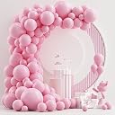 AirBloom 25 Pcs Soft Pastel Pink Balloons for Baby Shower, Birthday, Princess Party & Celebration Decor | 10 Inch Premium Latex Balloons for Girls | Indoor & Outdoor Use gallery image