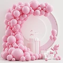 AirBloom 25 Pcs Soft Pastel Pink Balloons for Baby Shower, Birthday, Princess Party & Celebration Decor | 10 Inch Premium Latex Balloons for Girls | Indoor & Outdoor Use