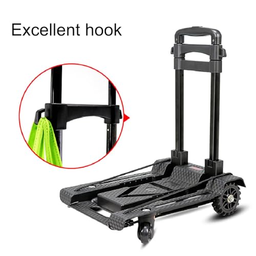 Carretilla plegable de mano, 4 ruedas, capacidad 40 kg miniatura 5