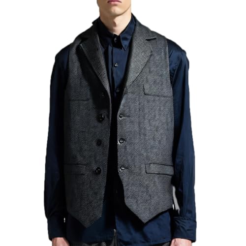 Gilet de costume vintage en tweed pour un look gentleman rétro chic