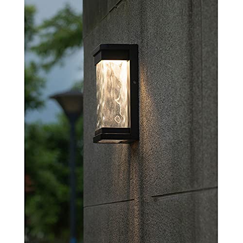 Lanterne murale extérieure led3000k600lm pour éclairage de cour