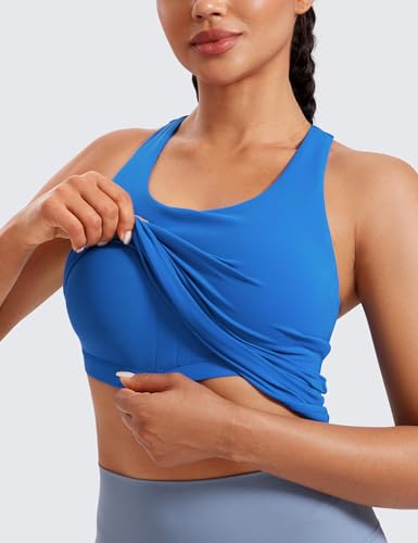 Image of CRZ YOGA Butterluxe Racerback Tank Tops | Light Support, Built in Bra, Removable Pads, Yoga, Extremely Soft, Scoop Neck, for Women