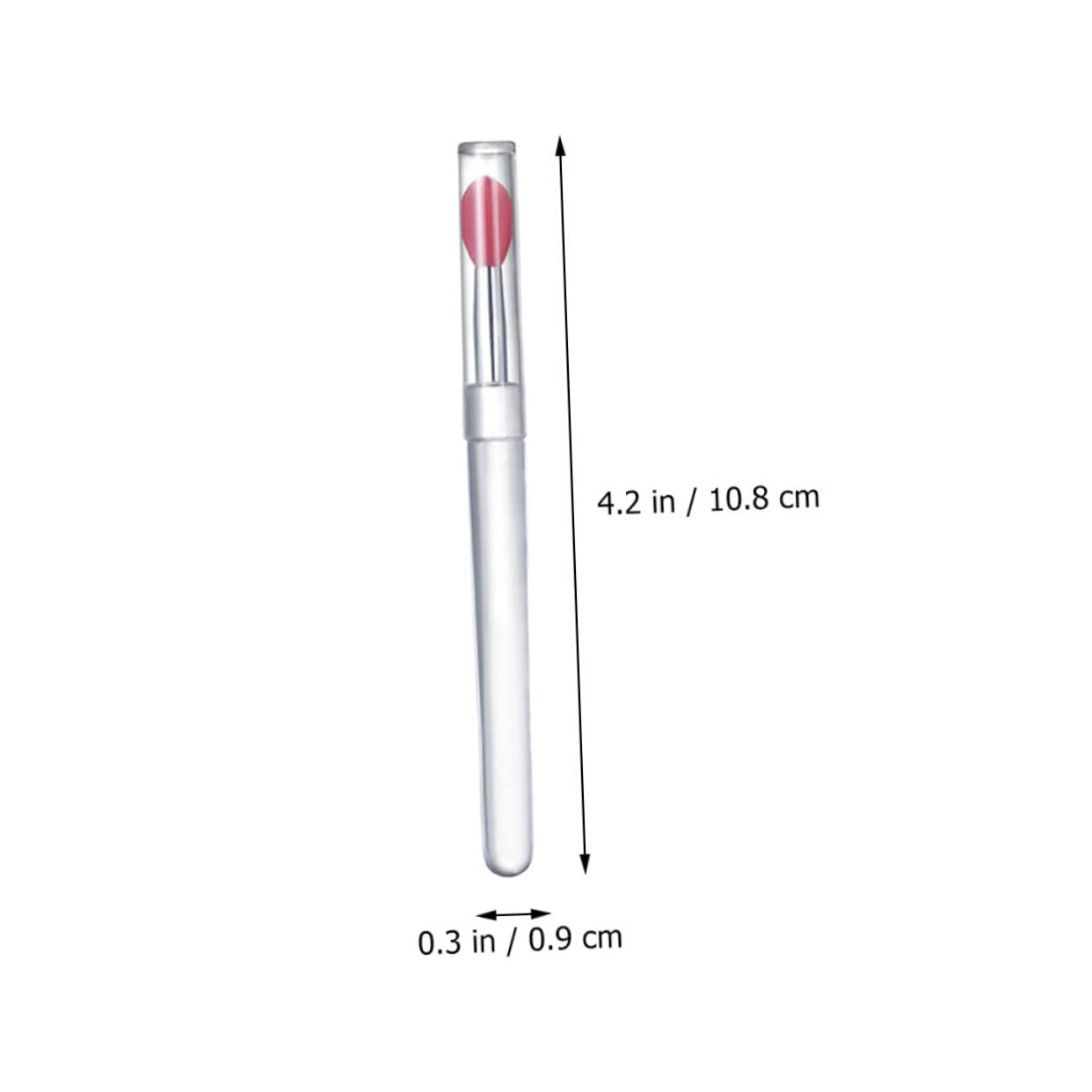 minkissy Travel-ready Lip Brush Set: 4 Pcs Lidded Lipstick Makeup Tools for On-the-go Lip Gloss Application